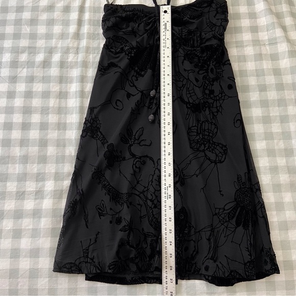 Shan mini dress cover up black halter neck mini size 10 resortwear summer spring - Picture 12 of 15